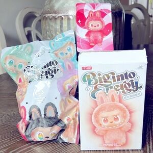 Pop Mart Big Into Energy Plush Bunny Doll - Pink